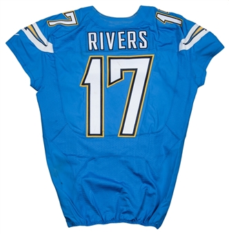 2014 Phillip Rivers Game Used Chargers Photo-Matched Jersey (10/19/14) (Meigray)